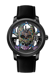 Tourbillon Skelet Ceramic - Skull Pointillism