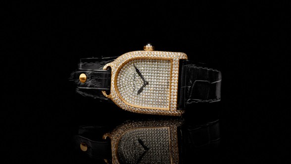 Stirrup Rose Gold Full Set Diamonds © Ralph Lauren