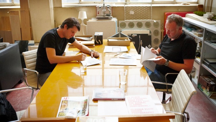 Felix Baumgartner & Martin Frei working in their workshop © Urwerk