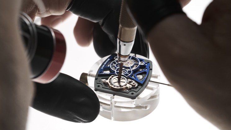 Movement of the RM 17-02 Tourbillon Titanium © Richard Mille