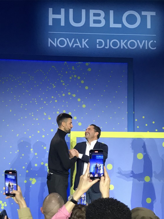 Novak Djokovic et Julien Tornare © Hublot