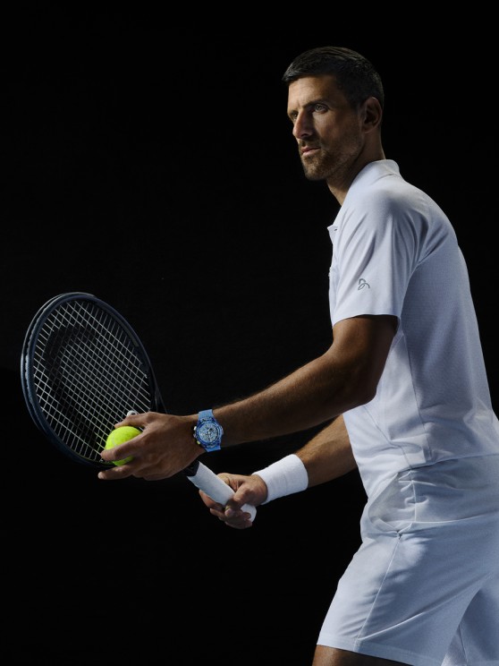 Novak Djokovic avec sa Big Bang Unico Novak Djokovic © Hublot