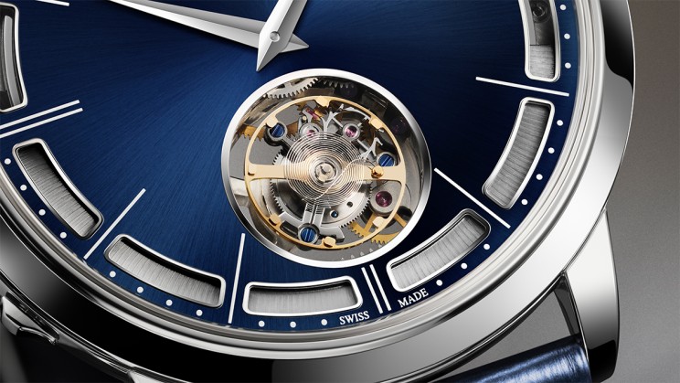 Master Hybris Mechanica Calibre 362 with a Midnight-Blue Dial's Flying Tourbillon © Jaeger-LeCoultre