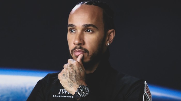Lewis Hamilton in an astronaut suit © IWC Schaffhausen