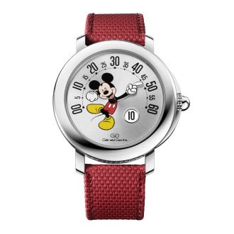 Gerald Genta Arena Retrogade with Smiling Disney Mickey Mouse