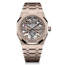 Royal Oak Selfwinding Flying Tourbillon Openworked 41mm in Sand Gold © Courtesy of Audemars Piguet